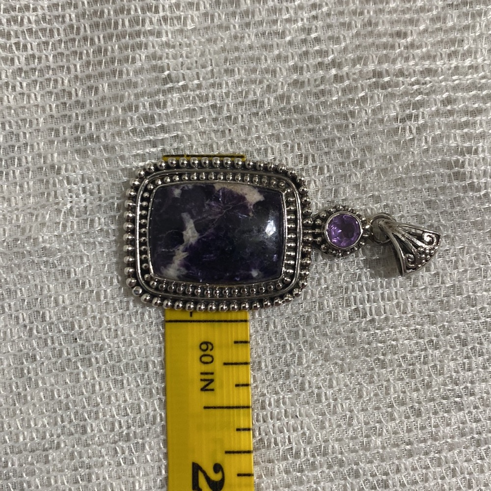 Sterling Silver Amethyst Pendant - Picture 11 of 11